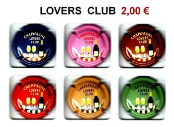 Série de capsules de champagne génériques Lovers Club