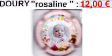 Muselet DOURY "Rosaline" série de 1 capsule