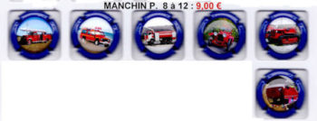 Muselets MANCHIN "Pompiers 8 à 12" série de 6 capsules