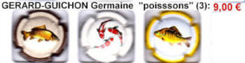 Muselets GERARD-GUICHON "POISSONS" série de 3 capsules