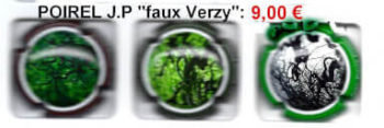 Muselets POIREL "Faux Verzy" série de 3 capsules