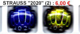 Muselets STRAUSS "2020" série de 2 capsules