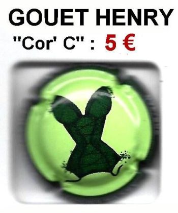 Muselet Capsule de champagne proprietaire GOUET HENRY "Cor C" jpcapsules