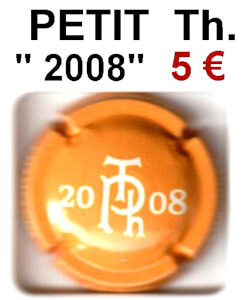 capsule de champagne propriétaire PETIT TH. "2008"