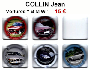 Muselets Capsules de champagne proprietaires COLLIN JEAN BMW jpcapsules