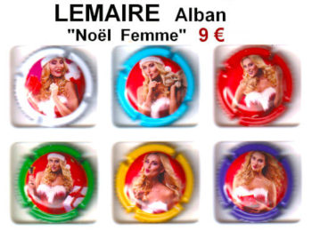 LEMAIRE ALBAN Muselets de champagne propriétaire noël femmes 2023