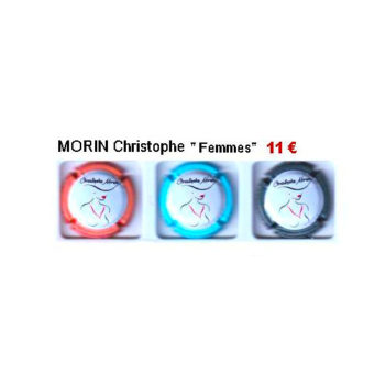 série de 3 capsules de champagne Morin Christophe, femmes