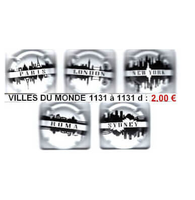 série de capsules de champagne generique par jpcapsules villes du monde