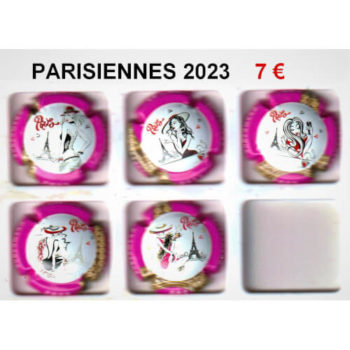Série de capsules de champagne générique parisienne 2023