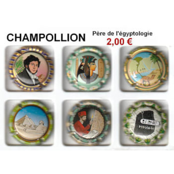 Série de capsules de champagne générique CHAMPOLLION