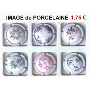 Série de capsules de champagne générique image de porcelaine