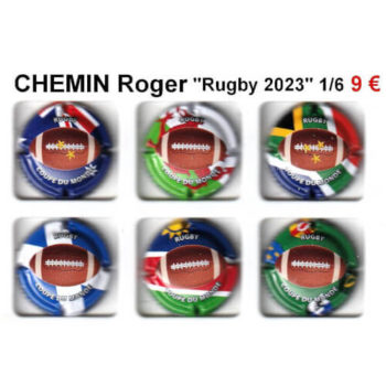 Série de capsules de champagne chemin roger rugby coupe du monde