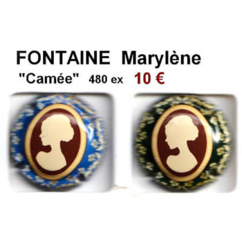 Série de capsules de champagne propriétaire FONTAINE MARYLENE CAMEE 480 TIRAGES