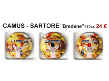série de 3 capsules de champagne CAMUS SARTORE "Bredene"