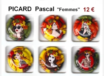 série de capsules de champagne PICARD femmes vendues par Jean pierre pour les placomusophiles