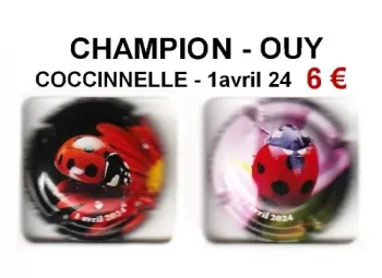 Série de capsules de champagne CHAMPION OUY "Coccinelle"
