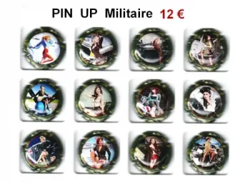 PIN UP Militaire capsules de champagne generique