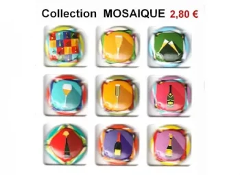 Série de capsules de champagne générique Collection MOSAIQUE