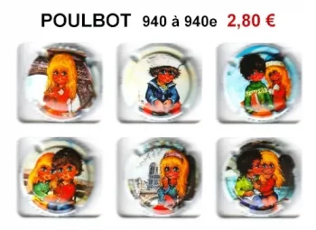 Série de capsules de champagne générique poulbot