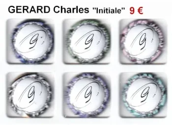 gerard charles "initiales" serie de 6 capsules de champagne
