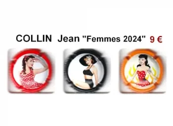 collin jean femmes 2024, 3 muselets de champagne