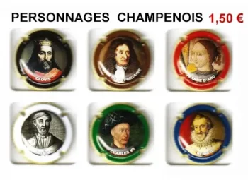 personnages champenois serie de 69 capsules