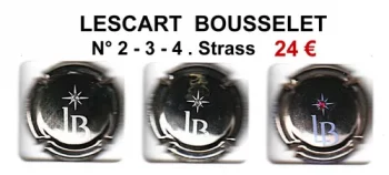 LESCART BOUSSELET Strass Capsules de champagne