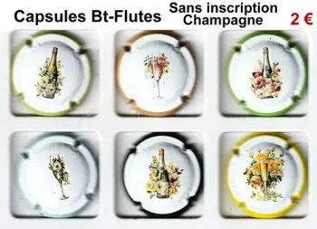 capsules de champagne flutes