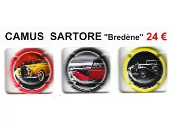 CAMUS SARTORE "Bredène" 3 capsules de champagne