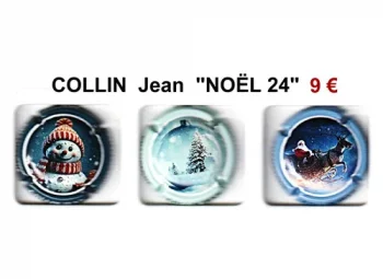 COLLIN Jean "Noël 2024" - 3 capsules de champagne