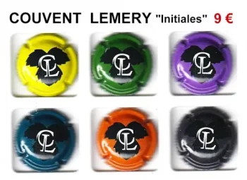COUVENT LEMERY "Initiales" - 6 capsules de champagne