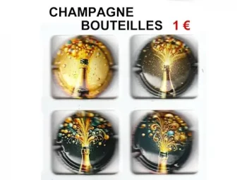 Champagne Bouteilles - Série de capsules de champagne générique
