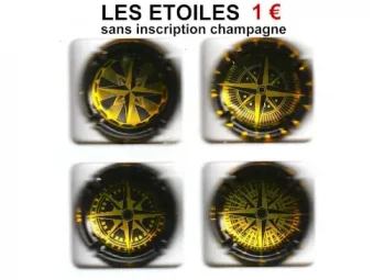 Série de capsules de champagne générique les etoiles