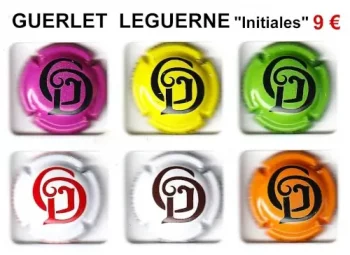 GUERLET LEGUERNE "Initiales" - 6 capsules de champagne