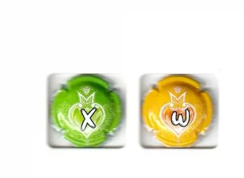LETTRE X et W capsules de champagne