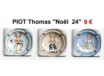 piot thomas noël 2024 - 3 capsules de champagne