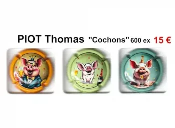 PIOT Thomas "Cochons" 600 tirages
