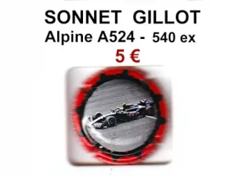 sonnet gillot Alpine A524 - 1 capsule de champagne