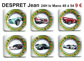 despret jean 24h du mans, 6 capsules de champagne
