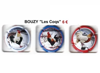bouzy les coqs, serie de trois capsules de champagne sortie en janvier 2025