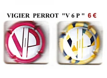 vigier perrot, serie de 2 capsules de champagne