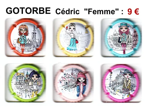 série de capsules de champagne par jpcapsules, GOTORBE cédric "femme"