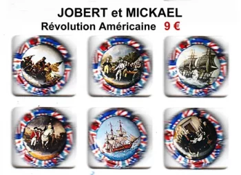 série de capsules de champagne par jpcapsules JOBERT et Mickael Révolution americaine