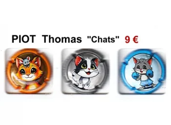 PIOT Thomas "Chats", une capsule de champagne par jpcapsules