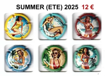 serie de capsules de champagne générique SUMMER