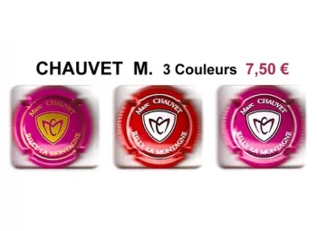 série de capsules de champagne par jpcapsules CHAUVET M. 3 couleurs