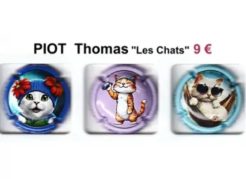série de capsules de champagne par jpcapsules PIOT Thomas "Les Chats"