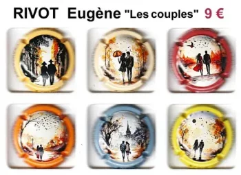 série de capsules de champagne par jpcapsules RIVOT Eugène "Les Couples"