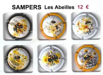 Série de capsules de champagne SAMPERS "Les Abeilles"