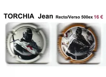 série de capsules de champagne par jpcapsules TORCHIA Jean Recto/Verso 500 tirages
